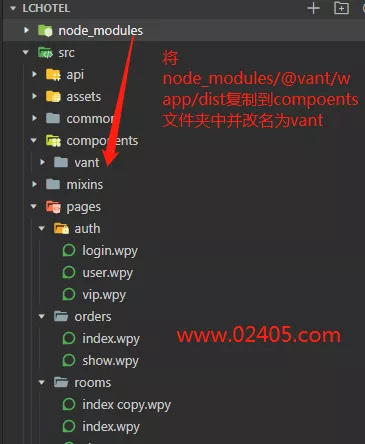 微信小程序wepy2框架使用vant weapp组件的方法